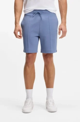 Shorts med kantband i bomullsblandning