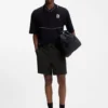 Shorts med kontrastpiping och vattenavvisande yta Shorts med kontrastpiping och vattenavvisande yta