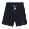 Shorts med logotryck i bomullsblandning Shorts med logotryck i bomullsblandning