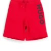 Shorts med logotryck i bomullsblandning