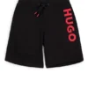 Shorts med logotryck i bomullsblandning