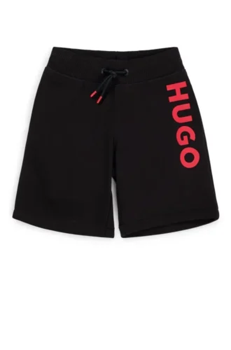 Shorts med logotryck i bomullsblandning