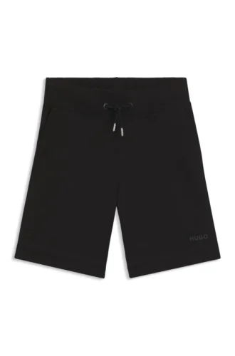 Shorts med logotryck i bomullsblandning