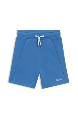 Shorts med logotryck i bomullsblandning