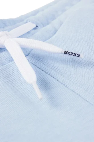 Shorts med logotryck i bomullsblandning