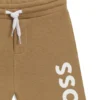 Shorts med logotryck i bomullsblandning