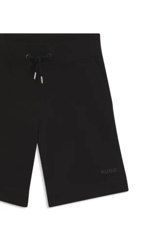 Shorts med logotryck i bomullsblandning