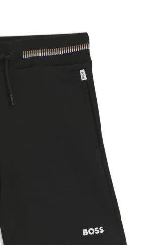 Shorts med logotryck i bomullsblandning