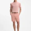 Shorts med modern passform i stretchig bomullstwill