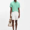Shorts med modern passform i stretchig bomullstwill