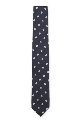 Silkeslipsar med mikro-Double B-monogram