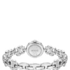 Silverfärgad klocka med armband med monogramlänkar