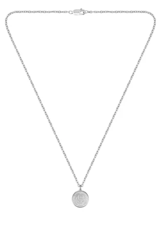 Silverfärgat halsband med Double B-monogram