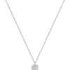 Silverfärgat halsband med Double B-monogram