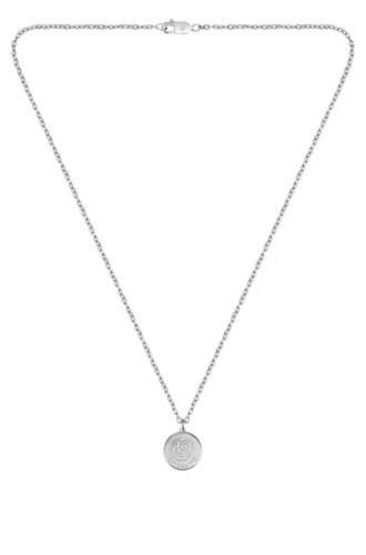 Silverfärgat halsband med Double B-monogram