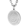 Silverfärgat halsband med Double B-monogram