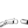 Silverfärgat halsband med kedja i repstil Silverfärgat halsband med kedja i repstil