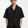 Skjorta i oversize-passform i bomull med broderie anglaise