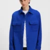 Skjorta i oversized-passform i borstad flanell Skjorta i oversized-passform i borstad flanell