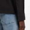 Skjorta i oversized-passform i stretch-bomullsseersucker