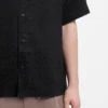 Skjorta i oversized-passform med jacquardmönster