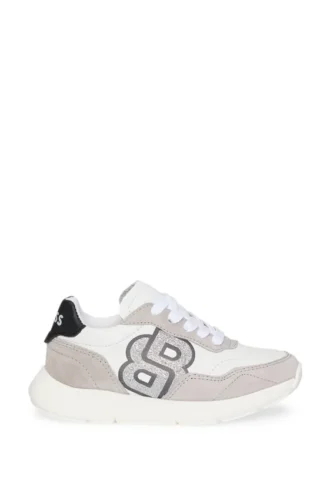 Skor för barn i läder med Double B-monogram