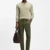 Slim fit-byxor i en stretchig bomullsblandning Slim fit-byxor i en stretchig bomullsblandning