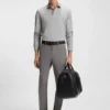 Slim fit-byxor i en stretchig bomullsblandning Slim fit-byxor i en stretchig bomullsblandning