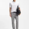 Slim fit-byxor i en stretchig bomullsblandning Slim fit-byxor i en stretchig bomullsblandning