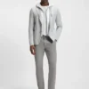 Slim fit-byxor i en stretchig bomullsblandning Slim fit-byxor i en stretchig bomullsblandning