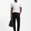 Slim fit-byxor i en stretchig bomullsblandning Slim fit-byxor i en stretchig bomullsblandning