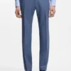 Slim fit-byxor i serge av nyull