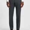 Slim fit-byxor i serge av nyull