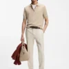 Slim fit-byxor i serge av nyull