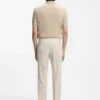 Slim fit-byxor i serge av nyull