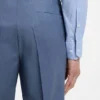 Slim fit-byxor i serge av nyull