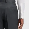 Slim fit-byxor i serge av nyull