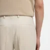 Slim fit-byxor i serge av nyull