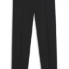Slim fit-byxor i serge av nyull