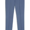 Slim fit-byxor i serge av nyull