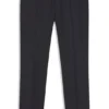 Slim fit-byxor i serge av nyull