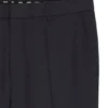 Slim fit-byxor i serge av nyull