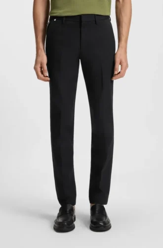 Slim fit-byxor i stretchbomull