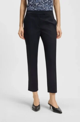 Slim fit-byxor i stretchbomull