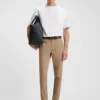 Slim fit-byxor i stretchbomull