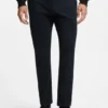 Slim fit-byxor i stretchig bomullsgabardin