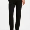 Slim fit-byxor i stretchig bomullsgabardin
