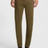 Slim fit-byxor i stretchig bomullsgabardin Slim fit-byxor i stretchig bomullsgabardin
