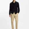 Slim fit-byxor i stretchig bomullsgabardin Slim fit-byxor i stretchig bomullsgabardin