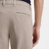 Slim fit-byxor i stretchig bomullsgabardin
